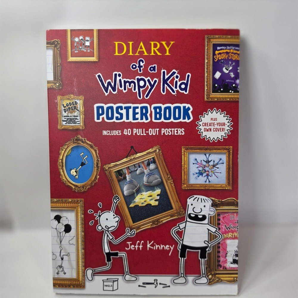 Diary of a Wimpy Kid Poster Book Jeff Kinney 40 Pull-Out Posters Create Your Own